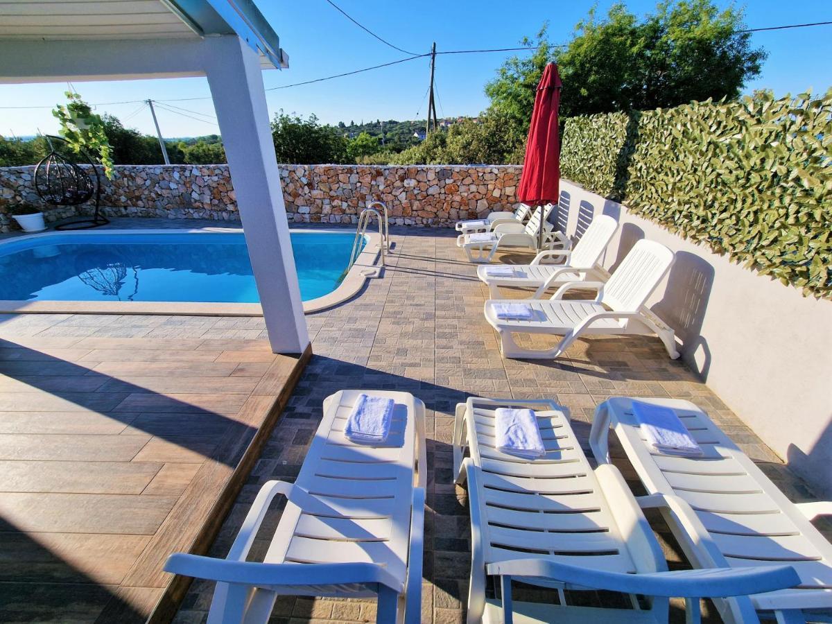 Anas Lagoon Holiday House With Pool At Azure Beach Drvenik Mali Zewnętrze zdjęcie