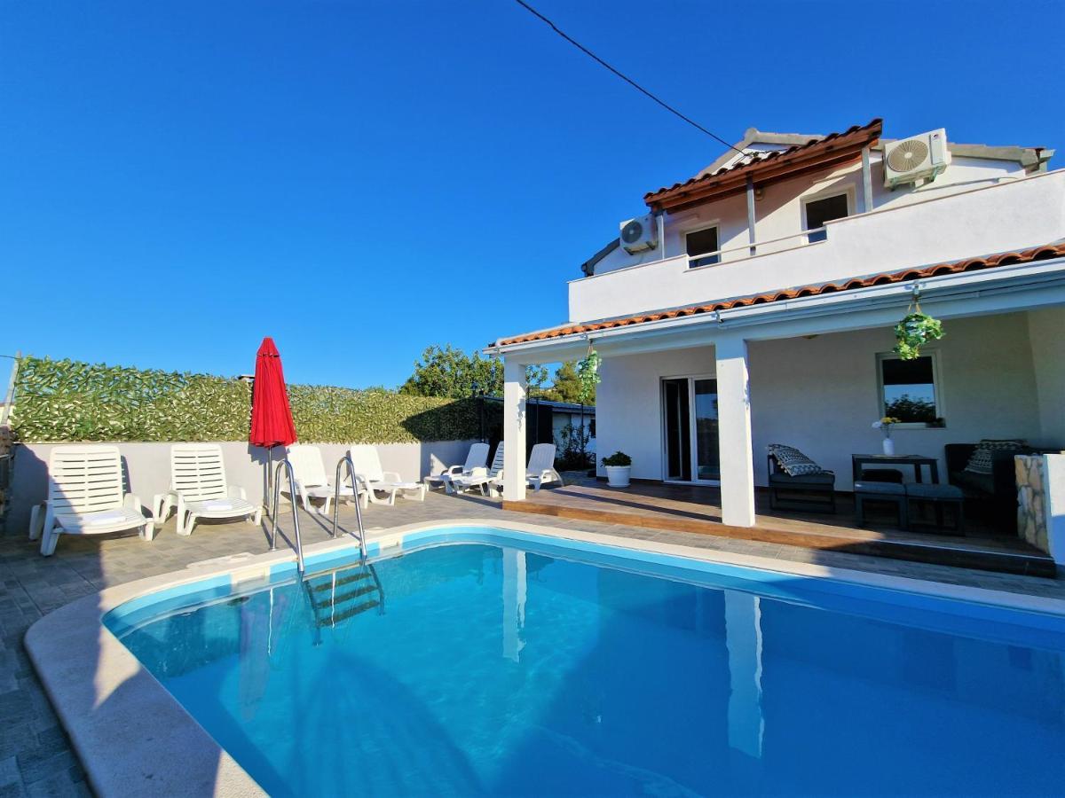 Anas Lagoon Holiday House With Pool At Azure Beach Drvenik Mali Zewnętrze zdjęcie